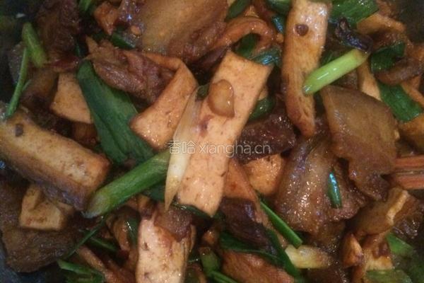 香干回锅肉的做法图解9