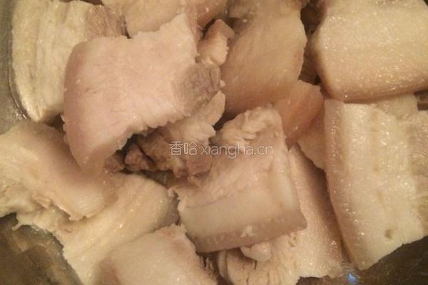 香干回锅肉的做法图解1