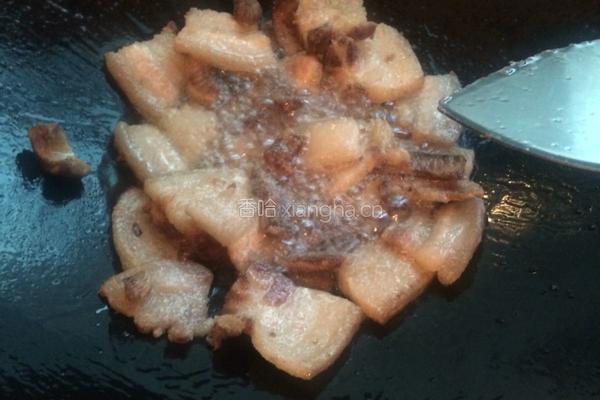香干回锅肉的做法图解3