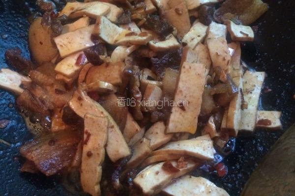 香干回锅肉的做法图解6