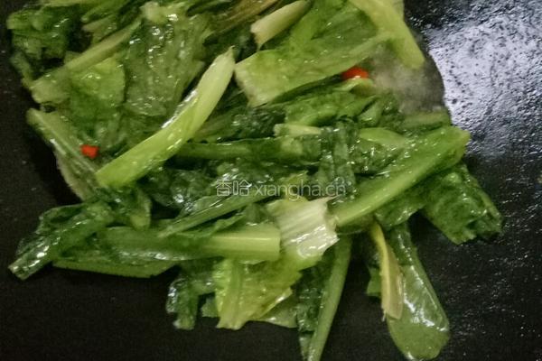 素炒莴笋尖的做法图解2