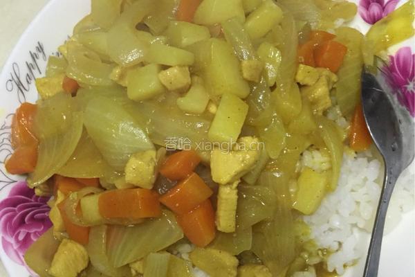 咖喱鸡肉饭的做法图解7