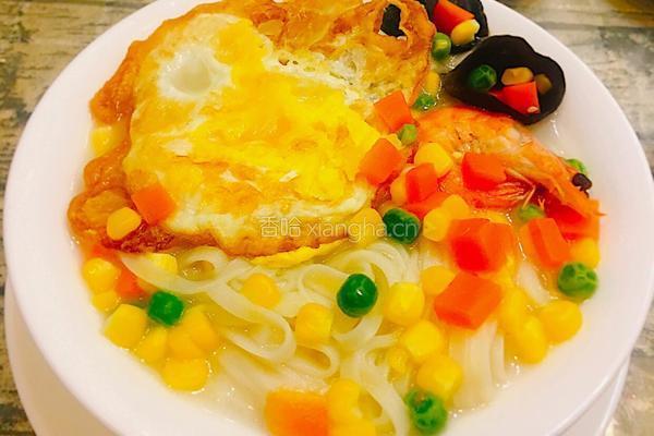 鸡蛋香盖面的做法图解3
