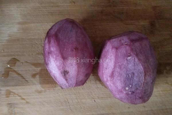 紫薯黑米粥的做法图解3