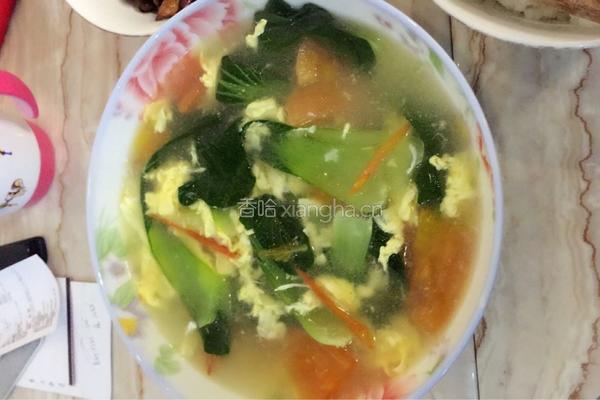 青菜番茄蛋汤