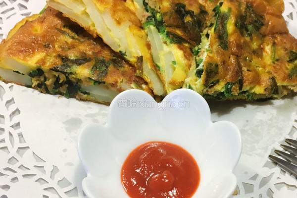 菠菜土豆鸡蛋饼的做法图解7