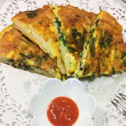 菠菜土豆鸡蛋饼的做法[图]