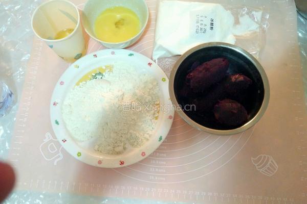 低糖紫薯饼干的做法图解1