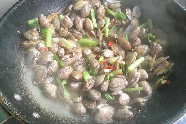 小米辣炒花甲的做法图解6