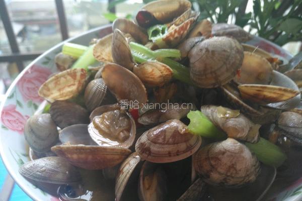 小米辣炒花甲的做法图解8