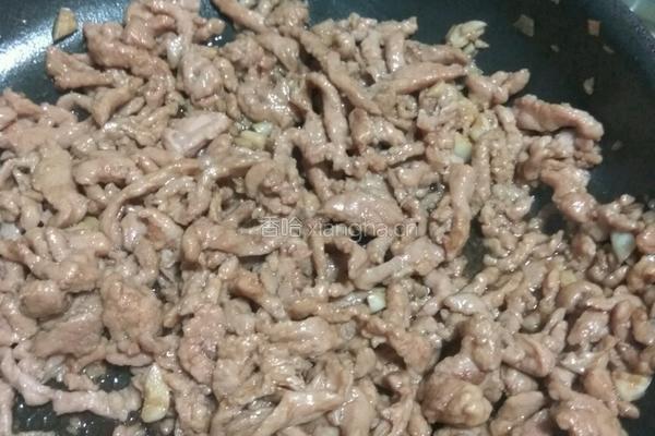孜然芝麻炒肉丝的做法图解6