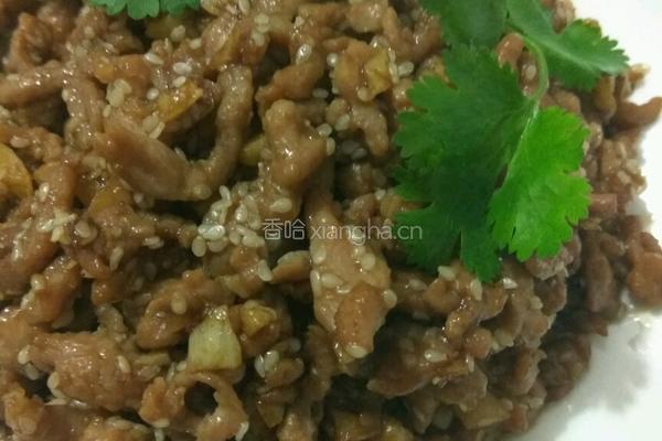 孜然芝麻炒肉丝的做法图解8