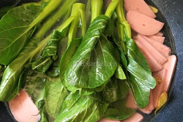 火腿青菜豆腐汤的做法图解8