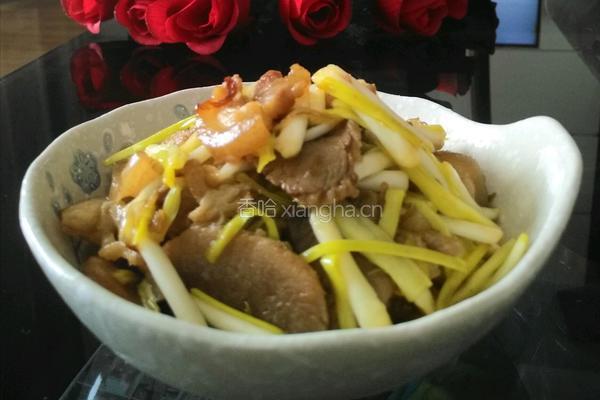 肘子肉炒蒜黄的做法图解11