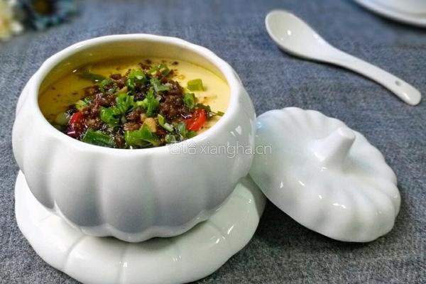 肉末蒸鸡蛋的做法图解1