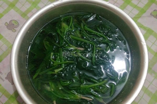 水晶粉丝菠菜的做法图解3