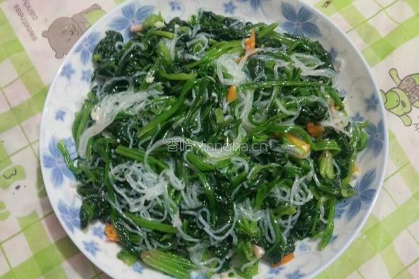 水晶粉丝菠菜的做法图解8