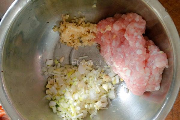 胡萝卜豆渣肉丸和白萝卜豆渣肉丸的做法图解2