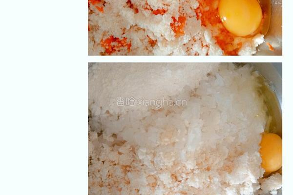 胡萝卜豆渣肉丸和白萝卜豆渣肉丸的做法图解5