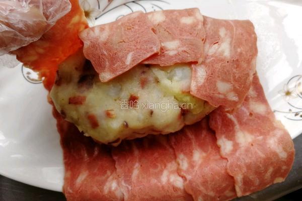 土豆培根烤肉的做法图解2