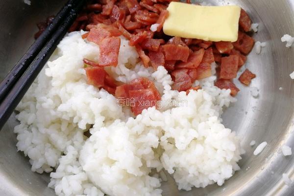 培根芝士饭团的做法图解1