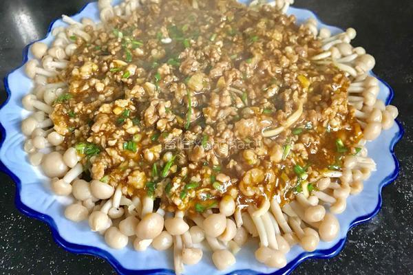 肉末鲜茶树菇的做法图解17