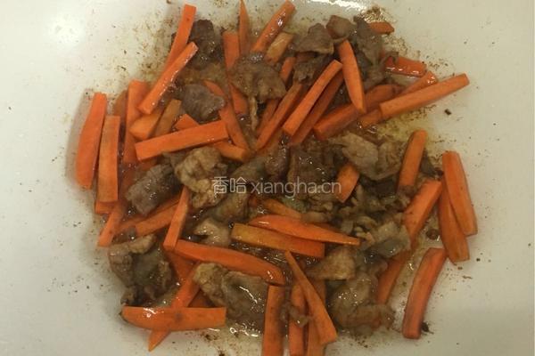 蒜薹炒肉的做法图解3
