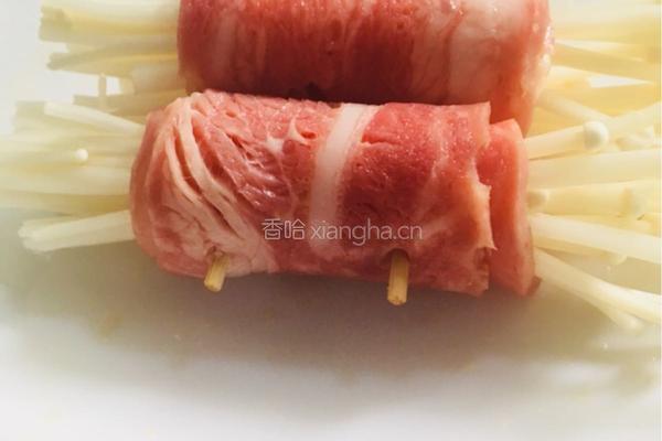 培根金针菇卷的做法图解6