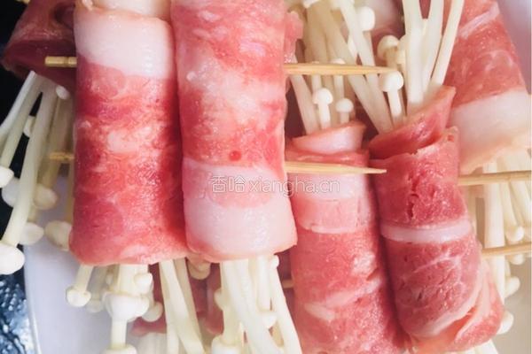 培根金针菇卷的做法图解7