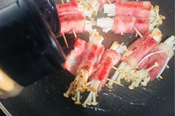 培根金针菇卷的做法图解11