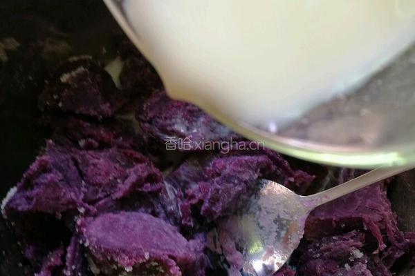 紫薯糯米饼的做法图解4