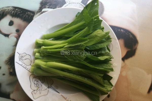 蒜蓉菜心的做法图解1