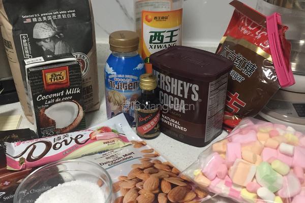 咖啡香草可可风味戚风蛋糕的做法图解1