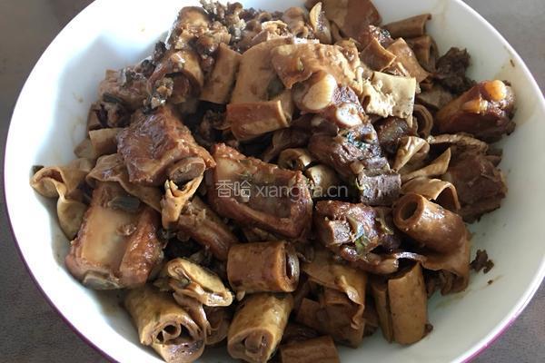 红烧豆筋棍排骨
