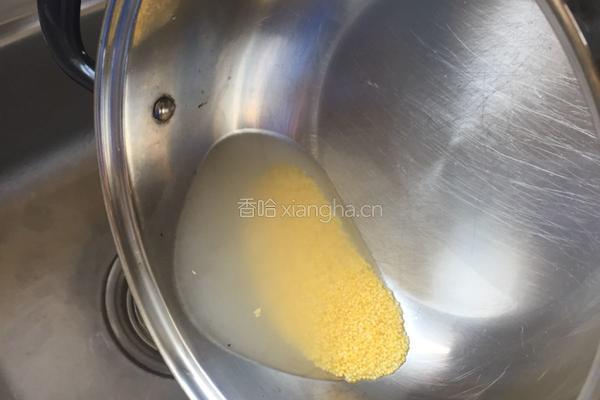 婴儿辅食-小米粥拌米粉的做法图解1