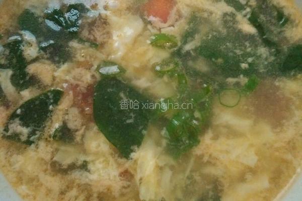 西红柿菠菜鸡蛋汤的做法图解4