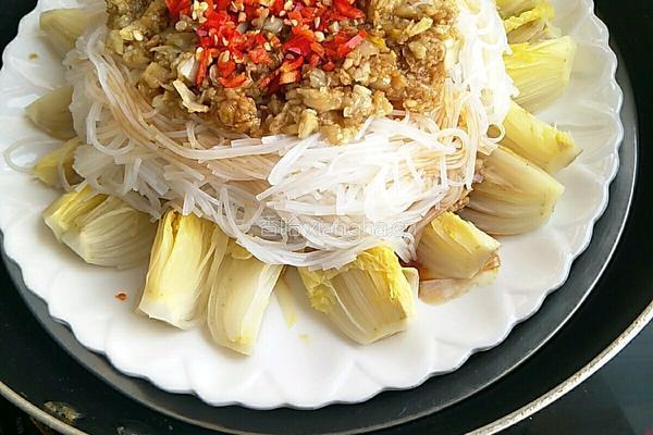 蒜蓉粉丝娃娃菜的做法图解12