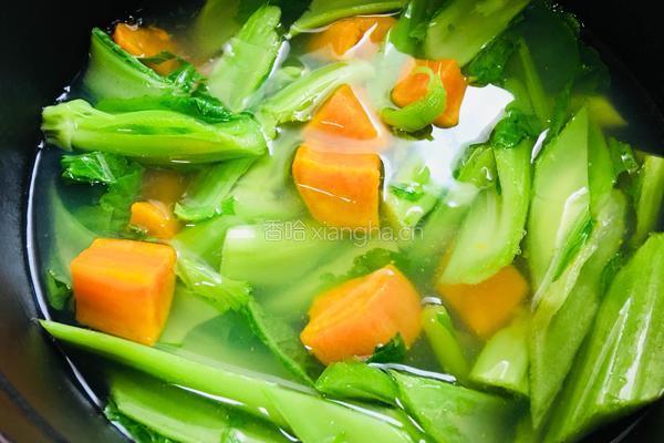 番薯鸡丝芥菜汤的做法图解7
