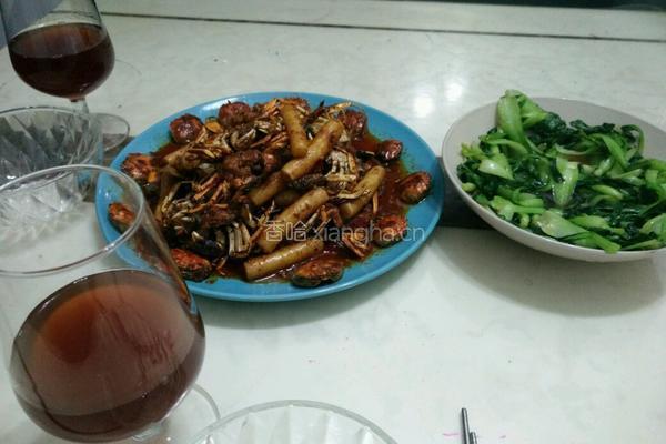 香辣螃蟹炒年糕（的做法图解10