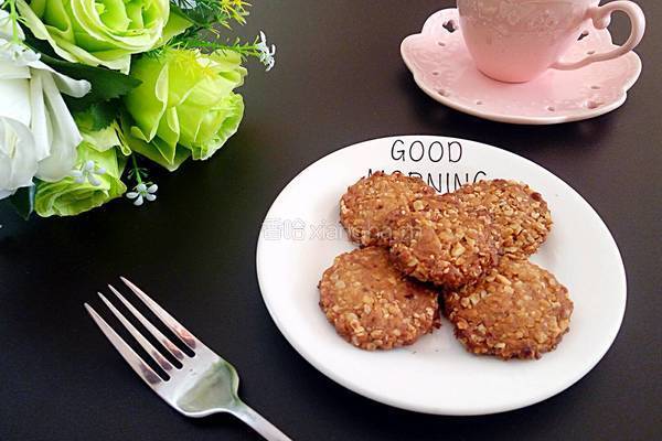 红糖燕麦花生酥饼的做法图解8