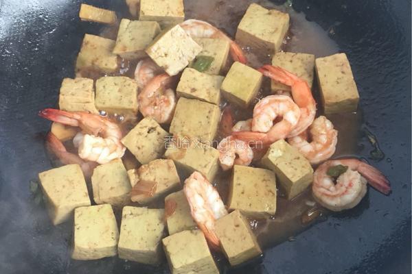 豆腐炒虾仁的做法图解8