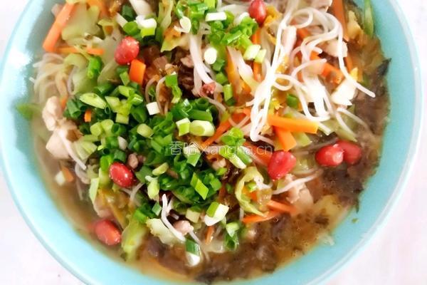 雪菜肉丝粉的做法图解3