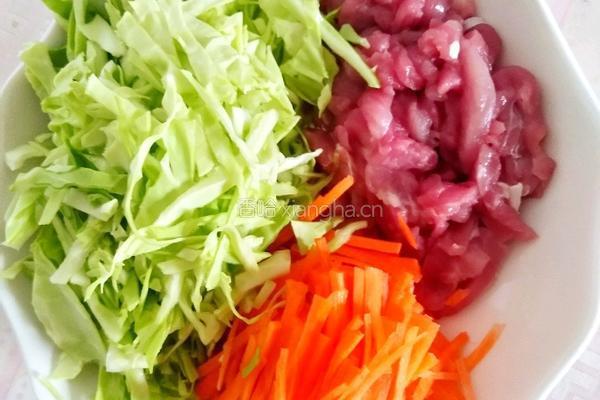 雪菜肉丝粉的做法图解1
