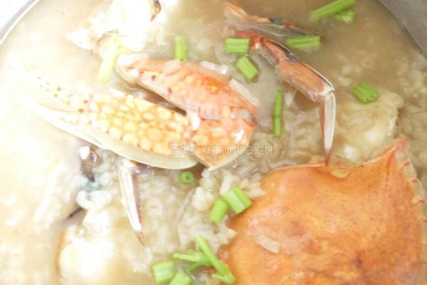 螃蟹粥的做法图解5