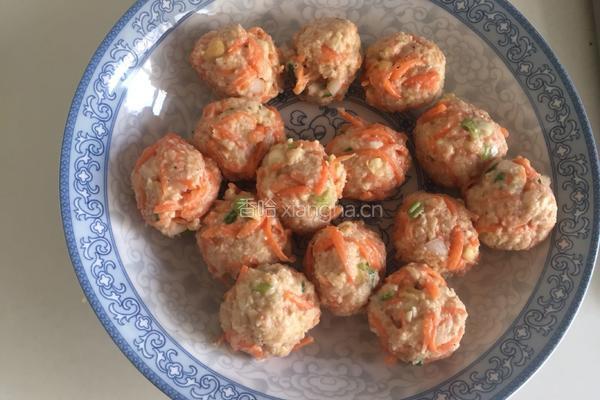胡萝卜豆渣丸子的做法图解4