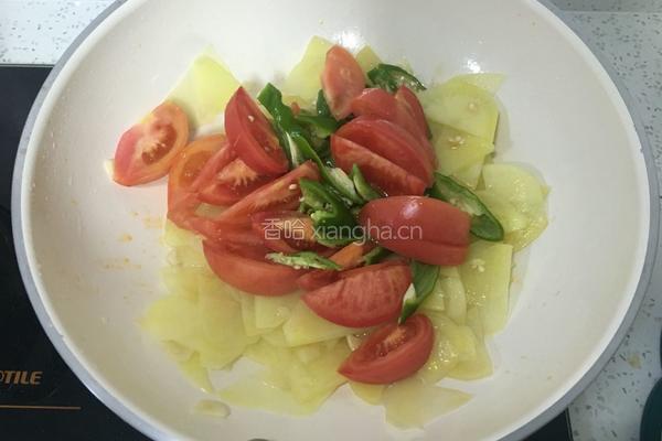 番茄土豆片的做法图解4