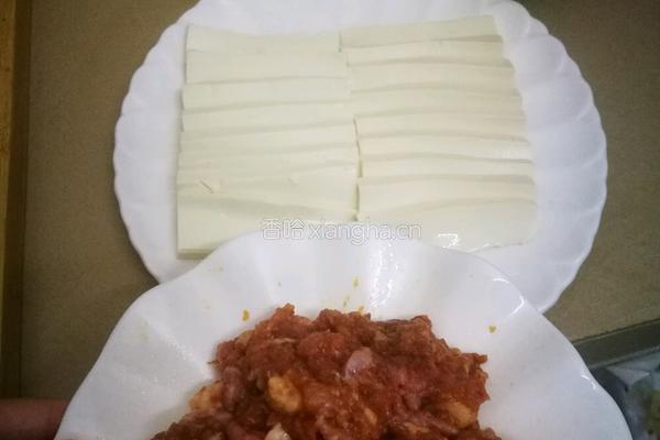 肉沫豆腐的做法图解1