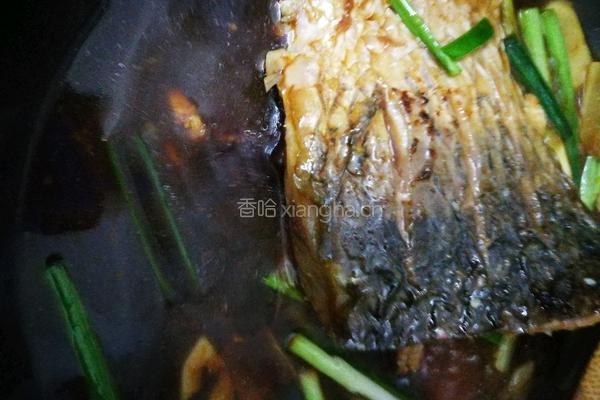 红烧草鱼腹的做法图解4