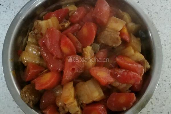 胡萝卜烧肉的做法图解7