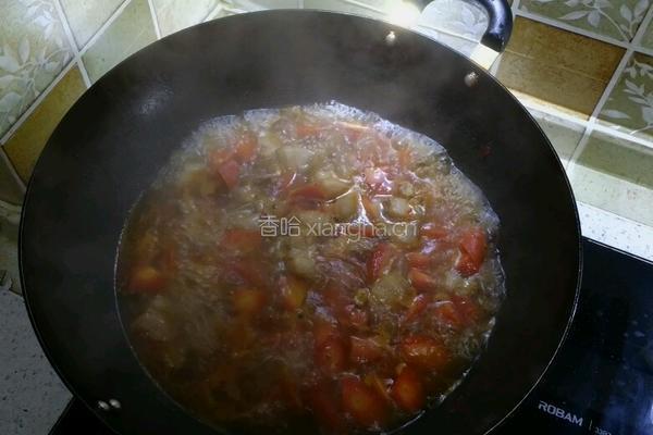 胡萝卜烧肉的做法图解4